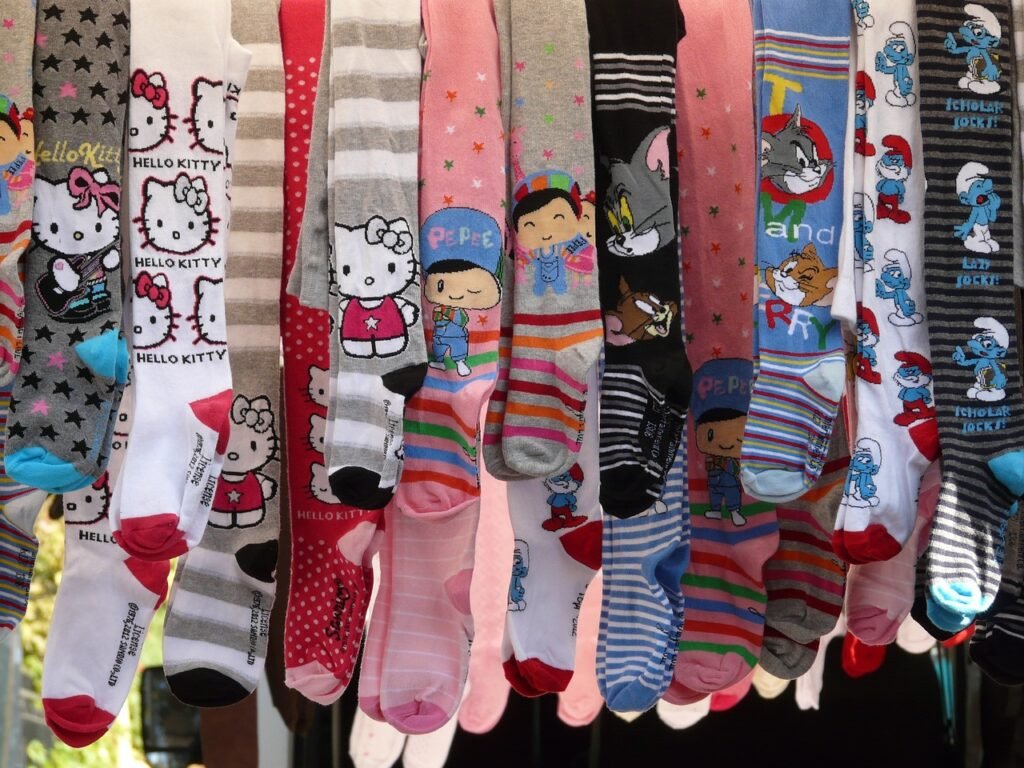 Knee-High Socks have the largest surface area for making custom socks!