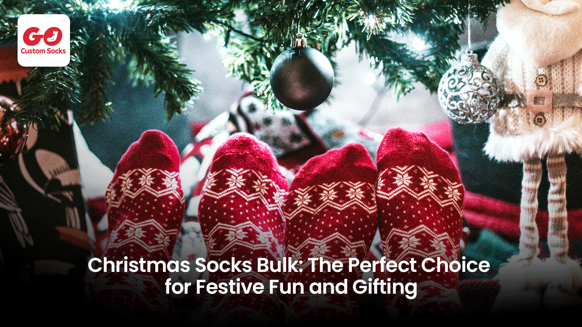 Custom Christmas socks bulk orders for holiday gifting