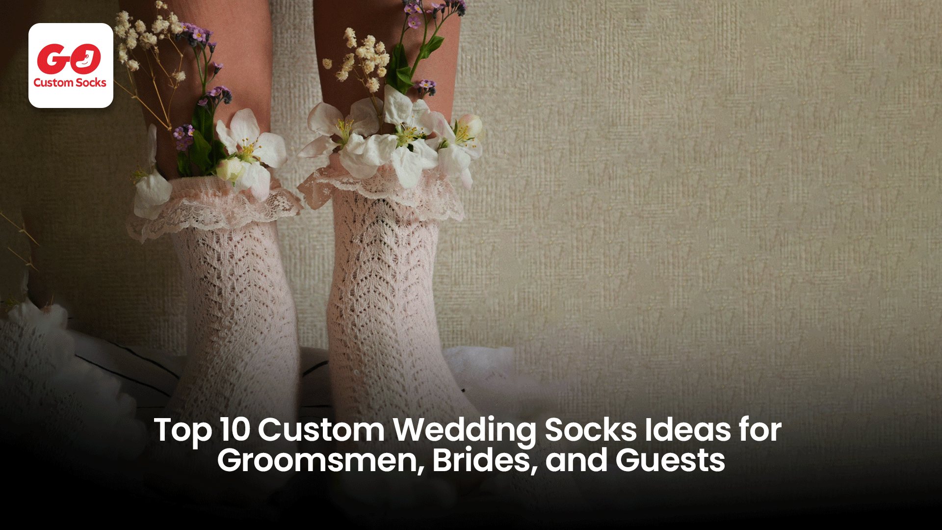 Custom wedding socks for your wedding party.